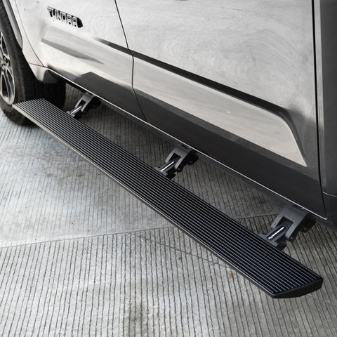 Go Rhino 22-23 Toyota Tundra CrewMax Cab 4dr E-BOARD E1 Electric Running Board Kit - Tex. Blk - 20443587PC