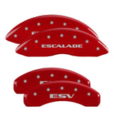 MGP 4 Caliper Covers Engraved Front & Rear MGP Red finish silver ch - 35004SMGPRD