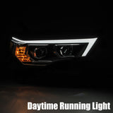 AlphaRex 14-20 Toyota 4Runner LUXX LED Proj Headlights Plank Style Chrome w/Activ Light/Seq Signal - 880721