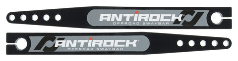 RockJock Antirock Fabricated Steel Sway Bar Arms 20in Long 18.195in C-C 5 Holes w/ Stickers Pair - RJ-202007-105