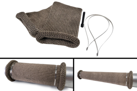 DEI Titanium 4in Knit Exhaust Sleeve - 24in - 10040