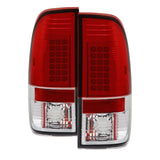 Spyder Ford F150 side 97-03/F250/350 Duty 99-07 LED Tail Lights Red Clear ALT-YD-FF15097-LED-RC - 5003485