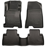 Husky Liners 08-12 Honda Accord (4DR) WeatherBeater Combo Black Floor Liners (One Piece for 2nd Row) - 98401