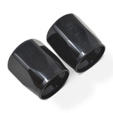 Russell Performance 2-Piece -6 AN Full Flow Swivel Hose End Sockets (Qty 2) - Polished and Black - 615523