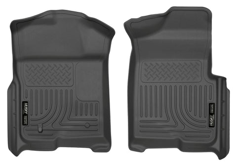 Husky Liners 09-12 Ford F-150 Regular/Super/Super Crew Cab WeatherBeater Black Floor Liners - 18331