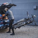 Thule EasyFold XT 2 - Fully Foldable Platform Hitch Bike Rack (Up to 2 Bikes) - Black/Silver - 903202