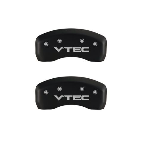 MGP 4 Caliper Covers Engraved Front & Rear Vtech Red finish silver ch - 20197SVTCRD