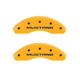 MGP 4 Caliper Covers Engraved Front Mustang Rear Sn95/Gt Yellow Finish Black Char 1997 Ford Mustang - 10224SMG1YL