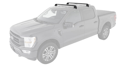 Rhino-Rack 04-08 Ford F150 Supercrew Vortex ROC25 Flush 2 Bar Roof Rack - Black - RV0648B