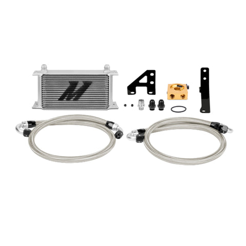 Mishimoto 15 Subaru STI Thermostatic Oil Cooler Kit - Silver - MMOC-STI-15T