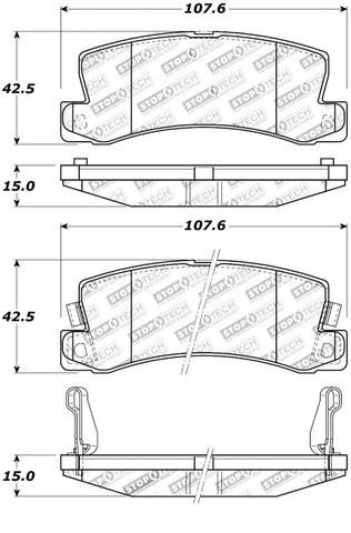 StopTech Street Touring Brake Pads - 308.03250