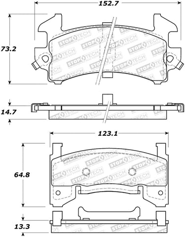 StopTech Street Brake Pads - 308.01540