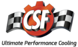 CSF Universal Half Radiator w/-16AN & Slip-On Fittings/12in SPAL Fan & Shroud - 2858X