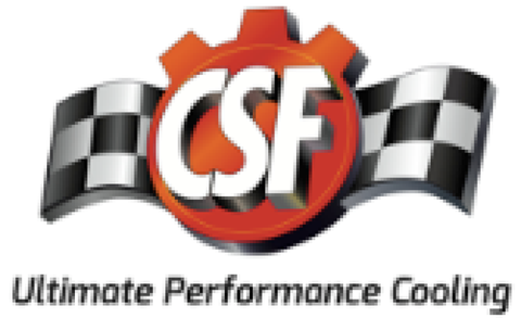 CSF Universal Half Radiator w/-16AN & Slip-On Fittings/12in SPAL Fan & Shroud - 2858X