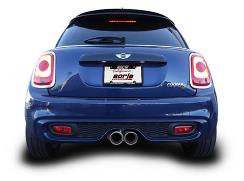 Borla 14-15 Mini Cooper S F56 2.0L Turbo AT/MT FWD 2DR 2.5in S-Type Rear Section Exhaust 4in Tips - 11915