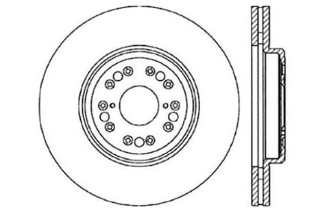 StopTech Drilled Sport Brake Rotor - 128.44107R