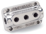 Edelbrock Fuel Block Triple Polished - 12851