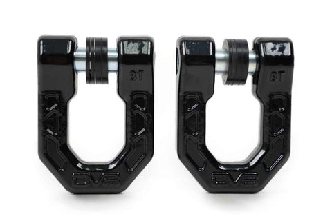 DV8 Offroad Elite Series D-Ring Shackles - Pair (Black) - UNSK-01BL