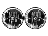 KC HiLiTES 97-06 Jeep TJ/Univ. 7in. Gravity LED H4 DOT Approved Replac. Headlight (Pair Pack System) - 42361