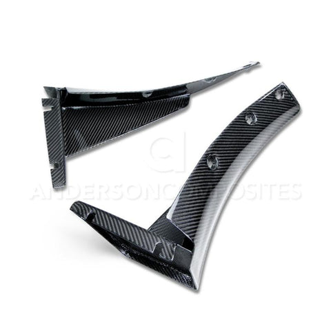 Anderson Composites 14+ Chevrolet Corvette C7 Z06 Front Bumper Canards - AC-FL14CHC7-Z6XC