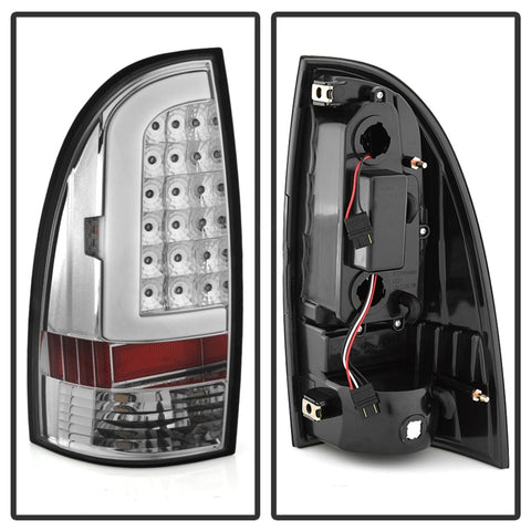 xTune 05-15 Toyota Tacoma (Excl Models w/LED) Light Bar LED Tail Lights -Chrm (ALT-ON-TT05-LBLED-C) - 5082114