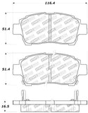 StopTech Performance 00-05 Celica GT-S Rear Brake Pads - 309.08230