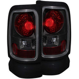 ANZO 1994-2001 Dodge Ram Taillights Dark Smoke - 211170