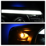 Spyder Toyota Tacoma 12-15 Projector Headlights Light Bar DRL Black PRO-YD-TT12-LBDRL-BK - 5081711