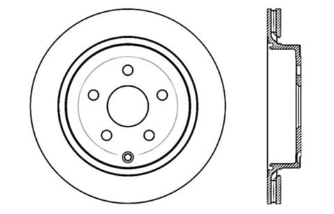 StopTech Drilled Sport Brake Rotor - 128.62113L