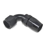 Russell Performance -4 AN Black 90 Degree Full Flow Hose End - 610155