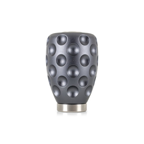 Mishimoto Steel Core Dimple Shift Knob Gunmetal Aluminum - MMSK-DMPL-GM