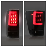 xTune 04-15 Nissan Titan Light Bar LED Tail Lights - Black (ALT-ON-NTI04-LBLED-BK) - 9038532