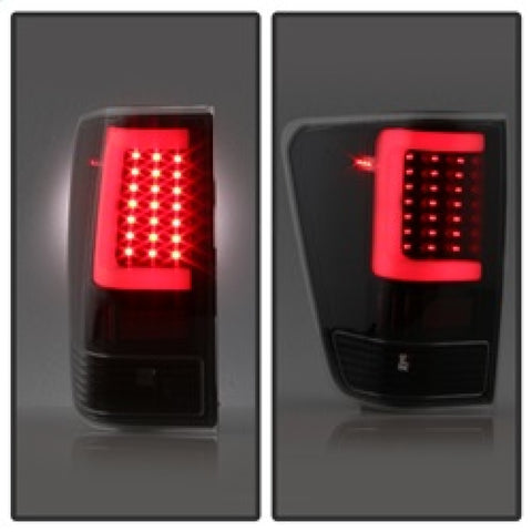 xTune 04-15 Nissan Titan Light Bar LED Tail Lights - Black (ALT-ON-NTI04-LBLED-BK) - 9038532