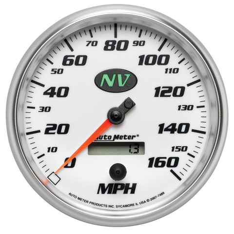 AutoMeter Gauge Speedometer 5in. 160MPH Elec. Programmable NV - 7489