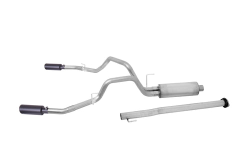 Gibson 11-19 Chevrolet Silverado 2500 HD LT 6.0L 3in Cat-Back Dual Split Exhaust - Black Elite - 65648B