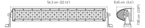 Hella Value Fit Sport 22in - 120W LED Light Bar - Dual Row Combo Beam - 357208101