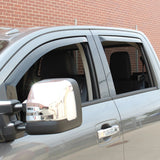 Westin 2016-2018 Nissan Titan XD/Titan Wade In-Channel Wind Deflector 4pc - Smoke - 72-69483