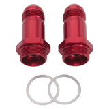 Russell Performance -8 AN Carb Adapter Fittings (2 pcs.) (Red) - 640210