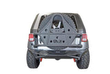 DV8 Offroad 07-18 Jeep Wrangler JK Rear Bumper w/ Lights Works w/ TC-6 Full Length - RBSTTB-14