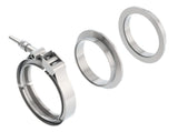 Borla Universal 3in Stainless Steel 3pc V-Band Clamp w/ Male and Female Flanges - 18009