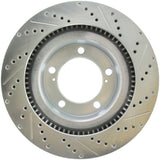 StopTech Select Sport 07-17 Toyota Tundra Drilled and Slotted Sport Right Front Rotor - 227.44156R