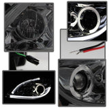 Spyder Nissan Altima 4Dr 10-12 Projector Headlights Light DRL LED Halo Smke PRO-YD-NA104D-LTDRL-SM - 5076854