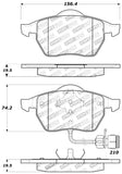 StopTech Performance Brake Pads - 309.05550