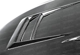 Seibon 08-12 Mitsubishi Lancer Evo X DV-Style Carbon Fiber Hood - HD0809MITEVOX-DV