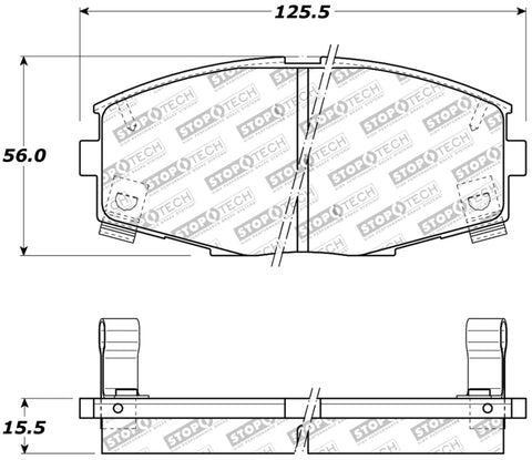 StopTech Performance 87-92 MK3 Supra Front Brake Pads - 309.04350