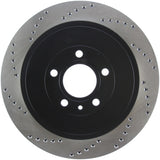 StopTech Premium High Carbon 13-14 Ford Mustang/Shelby GT500 Right Rear Disc Drilled Brake Rotor - 128.61105R