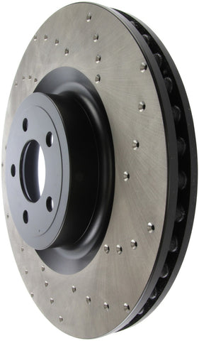 StopTech Cross Drilled Sport Brake Rotor - 2015 Ford Mustang w/ Brembo - Front Left - 128.61116L