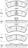 StopTech Street Brake Pads - Rear - 308.06250