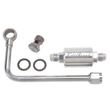 Edelbrock 3/8In Hard Fuel Line w/ -6 B-Nut and Polished Filter - 8131