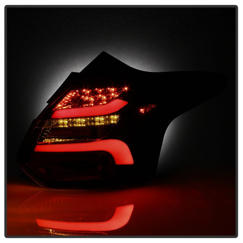 Spyder 12-14 Ford Focus 5DR LED Tail Lights - Black Smoke (ALT-YD-FF12-LED-BSM) - 5085146